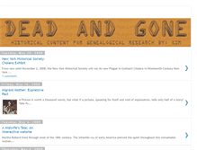 Tablet Screenshot of deadandgoneancestors.blogspot.com