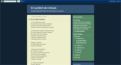 Desktop Screenshot of elcuchitrildecriscam.blogspot.com