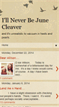 Mobile Screenshot of illneverbejunecleaver.blogspot.com