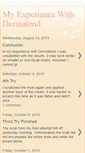 Mobile Screenshot of myexpwithdermatend.blogspot.com