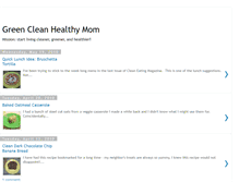 Tablet Screenshot of greencleanhealthymom.blogspot.com