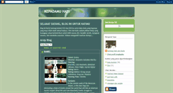 Desktop Screenshot of kepadamuhati.blogspot.com