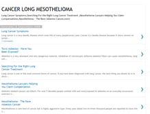 Tablet Screenshot of cancer-long-mesothelioma.blogspot.com