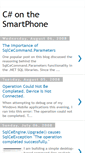 Mobile Screenshot of csharponphone.blogspot.com