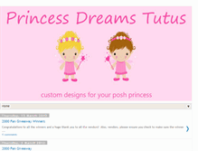 Tablet Screenshot of princessdreamstutus.blogspot.com