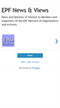 Mobile Screenshot of epfnewsviews.blogspot.com