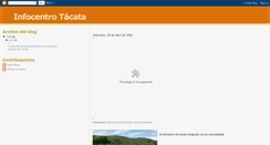 Desktop Screenshot of infocentrotacata.blogspot.com