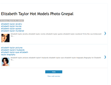 Tablet Screenshot of elizabeth-taylor-model-gnepal.blogspot.com