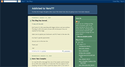 Desktop Screenshot of addictedtovans.blogspot.com