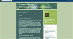 Desktop Screenshot of healingunity.blogspot.com