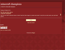 Tablet Screenshot of minecraftchampions.blogspot.com