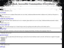 Tablet Screenshot of buildingradicalaccessiblecommunities.blogspot.com
