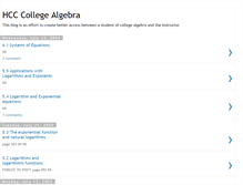 Tablet Screenshot of collegealgebrahcc.blogspot.com