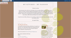 Desktop Screenshot of mykitchenmypassion.blogspot.com