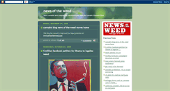Desktop Screenshot of newsoftheweed.blogspot.com