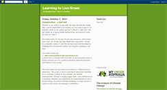 Desktop Screenshot of learningtolivegreen.blogspot.com