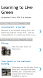Mobile Screenshot of learningtolivegreen.blogspot.com