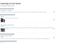 Tablet Screenshot of learningtolivegreen.blogspot.com