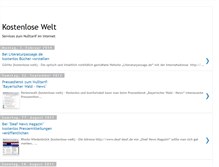 Tablet Screenshot of kostenlosewelt.blogspot.com