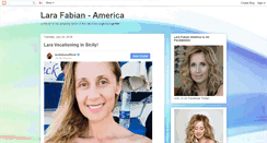 Desktop Screenshot of larafabianamerica.blogspot.com