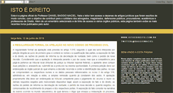 Desktop Screenshot of istoedireito.blogspot.com