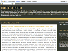 Tablet Screenshot of istoedireito.blogspot.com