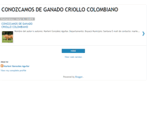 Tablet Screenshot of ganadocriollocolombiano.blogspot.com