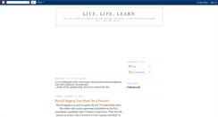 Desktop Screenshot of livelifelearnlot.blogspot.com