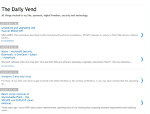 Tablet Screenshot of dailyvend.blogspot.com