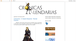 Desktop Screenshot of cronicaslendarias.blogspot.com