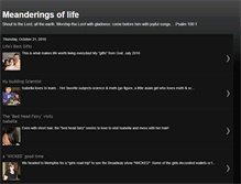 Tablet Screenshot of meanderingsoflife.blogspot.com