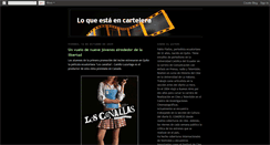 Desktop Screenshot of loqueestaencartelera.blogspot.com