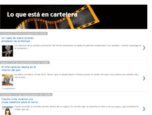 Tablet Screenshot of loqueestaencartelera.blogspot.com