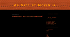 Desktop Screenshot of devitaetmoribus.blogspot.com