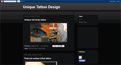 Desktop Screenshot of larry-unique-tattoo-design.blogspot.com