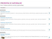 Tablet Screenshot of pracamaturalna2011.blogspot.com