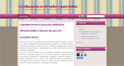 Desktop Screenshot of myblogdeeducacion.blogspot.com