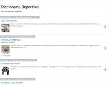 Tablet Screenshot of diccionariodeportivo.blogspot.com