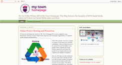 Desktop Screenshot of mytownhomepage.blogspot.com