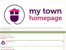 Tablet Screenshot of mytownhomepage.blogspot.com
