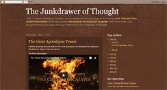 Desktop Screenshot of junkdrawerofthought.blogspot.com