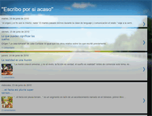 Tablet Screenshot of escriboporsiacaso.blogspot.com