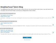 Tablet Screenshot of neighborhoodtalent.blogspot.com