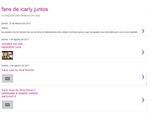 Tablet Screenshot of fansdeicarlyjuntos.blogspot.com