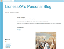 Tablet Screenshot of lionessza.blogspot.com