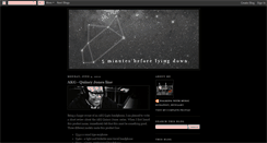 Desktop Screenshot of 5minutesbeforelyingdown.blogspot.com