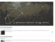 Tablet Screenshot of 5minutesbeforelyingdown.blogspot.com