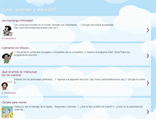 Tablet Screenshot of leopiensoyescribo.blogspot.com