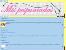 Tablet Screenshot of mispespuntadas.blogspot.com