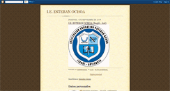 Desktop Screenshot of ieestebanochoa.blogspot.com